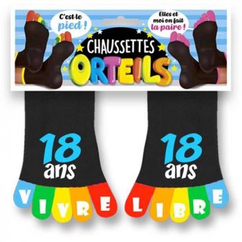 Orteil chaussette noire – collection 18 ans