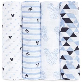 Aden by Aden+Anais – Mantas de muselina de 112 x 112 cm