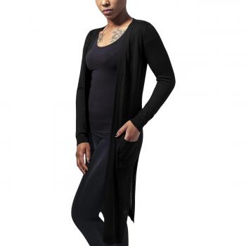 Luxuriöses Damen-Kapuzenschal-Kleid in Schwarz, X-Small