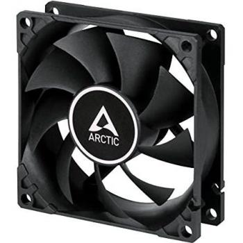 Arctic F8 8cm PWM Case Fan, Black, 9 Blades, Fluid Dynamic, 300-2000 RPM