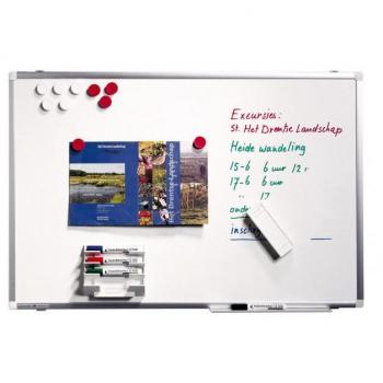 Tableau blanc Legamaster Premium Plus – surface émaillée, 2400 x1200 mm, avec socle