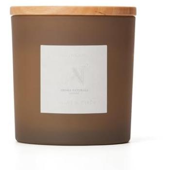 Luxury Cashmere Glow XL – Frosted Glass Candle (Brown)