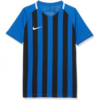 Nike Kids X-Large Striped Tee – Royal Blue, Black & White (Division III)