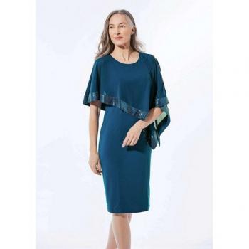 Mousseline & Sophistication – Robe bleue Goldner Fashion, Taille 24