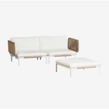 Roubly: Sofá de jardín con sillones y puff
