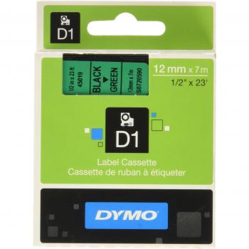 LabelManager Compatible Dymo D1 Green‑Print Black Labels