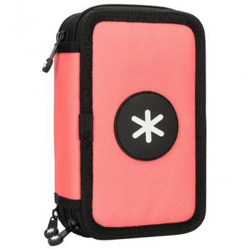 Estuche Escolar Antartik Triple Coral con 36 Piezas