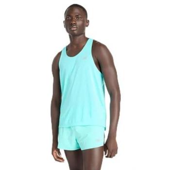 New Balance Athletics Singlet Uomo Blu