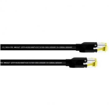 Patch CAT 7a RJ45 Cordial 15575 0,50 m noir Gaine Pur