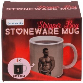 Mug thermique striptease adulte homme blanc