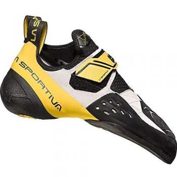 La Sportiva Solution Climbing Shoes White Yellow 45.5