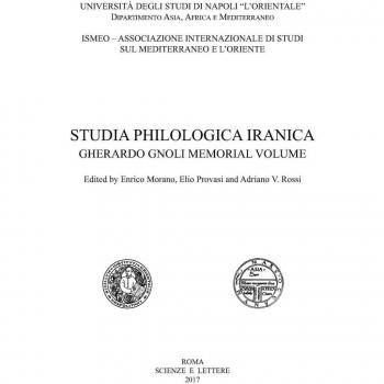 Studia Philologica Iranica. Gherardo Gnoli memorial volume