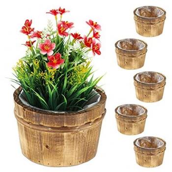 Set di Vasi in Corteccia per il Giardino