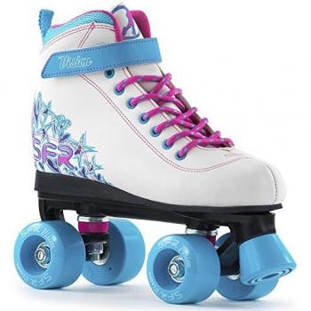 SFR Vision II Youth Roller Skates White/Blue Size 4 EU