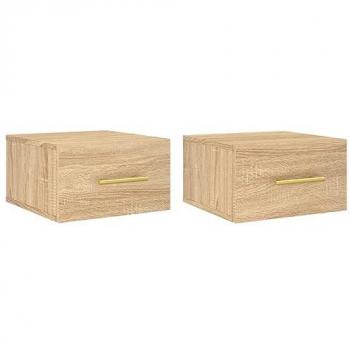 Sonoma Oak Wall-Mounted Night Tables