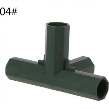 16mm Plastic Flat Right Angle Hose Connector 3 Way
