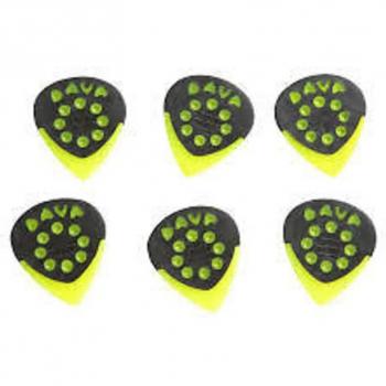 Sachet de 6 Médiators Dava Jazz Grips en Nylon