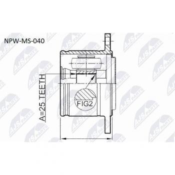 Pacchetto Giunti Semiasse NTY‑NPW‑MS‑040