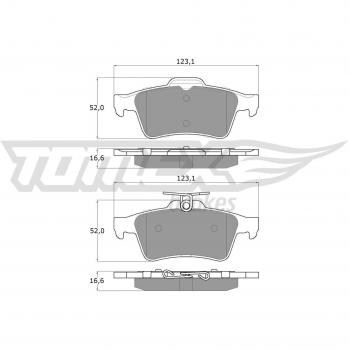 TOMEX brakes Pastilhas de travão TX 14-28