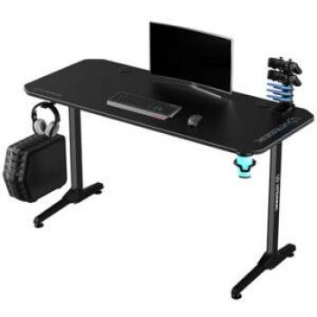 Frag XXL Gaming Tisch, Ergonomisch, 160x75 cm, Schwarz-Rot