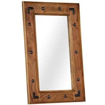 VidaXL 50x80 cm Acacia Wood Mirror