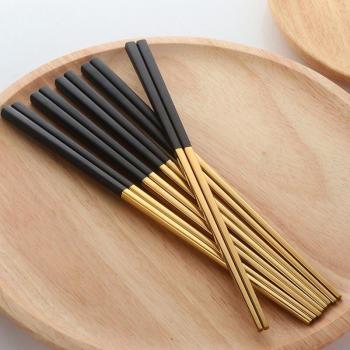 Set de Palillos de Sushi en Acero Inoxidable