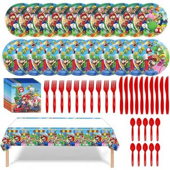 Mario Assiettes et Serviettes Manchalk