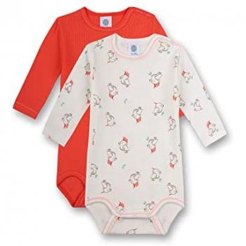 Body 2 Pezzi Sanetta Off White/Arancio