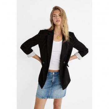 Stradivarius Modischer Blazer Schwarz L