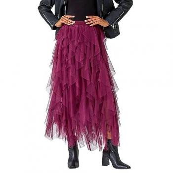 Jupe en mesh rouge Roman taille 40