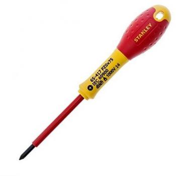 Stanley 0-65-417 Fat Max Screwdriver Insulated Pz Pz0X75Mm-Red And Yellow