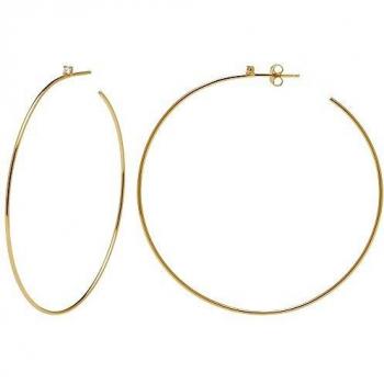 Pendientes de Plata de Ley 925 con Baño en Oro 18k