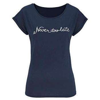 Beachtime T-Shirt, mit modischem Sprüche Frontdruck marine