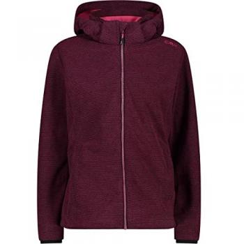 CMP Zip-Hooded Softshell Jacket – XS Female, Amaranto/Black
