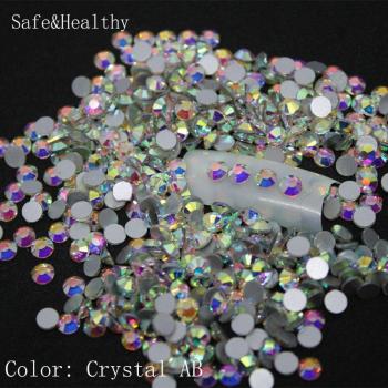 Kit 1440 strass dorés SS3-SS10 – bijouterie nail art, breloques 3D en verre plat, DIY