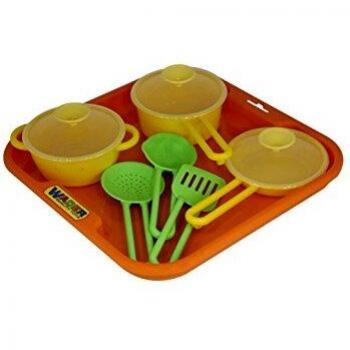 Wader Kinderset: Topf, Pfanne & Utensilien (7‑teilig)