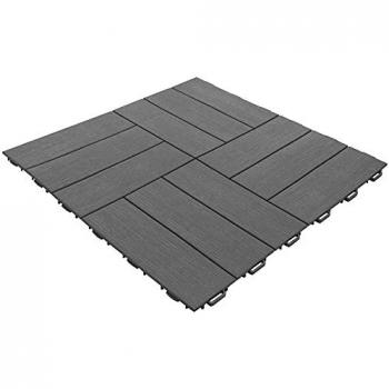 Baldosa para terraza exterior 55,5 x 55,5 cm efecto cruzado