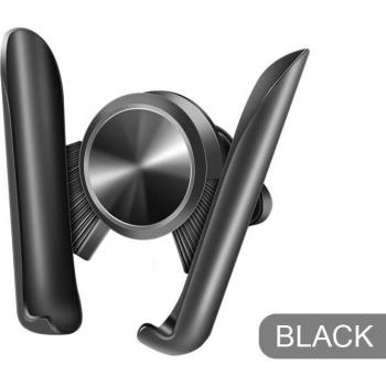 Support de téléphone gravité pour véhicule, pour iPhone 8/X et Samsung S20, rotation à 360 degrés