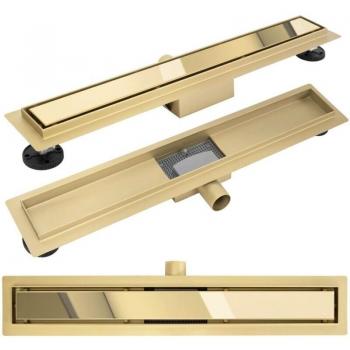 Caniveau linéaire Rea Neox 500 or – 50 x 11 x 65 cm