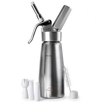 Sifón Crema 0.5 Lts. Inox + Cab. Aluminio