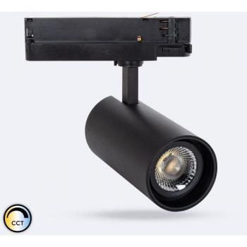 Fasano Rail Spot LED 30 W, Noir, Triphasé, Dimmable, CCT Sélect (2700‑4000 K)