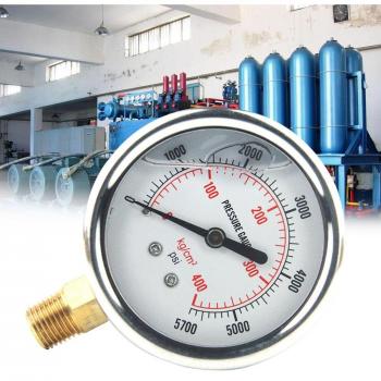 Stainless Steel Oil Pressure Gauge 0-5000 PSI