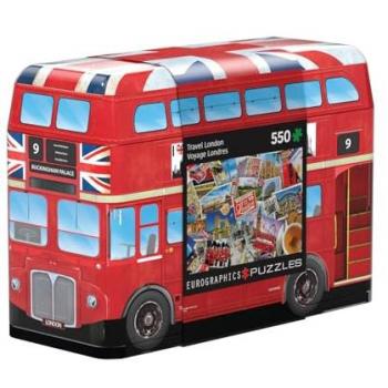 Eurographics 550-Piece London Bus Puzzle in Tin