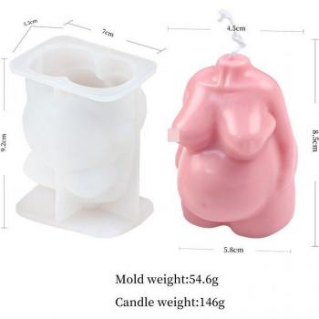 Angel Mannequin Candle Silicone Mould for Gypsum