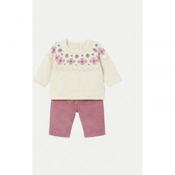 Mayoral Rosa Pullover & Stoffhose Set, Regular Passform