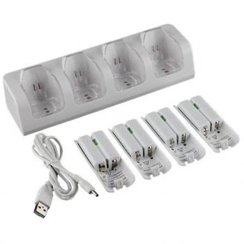 Chargeur de cellules Wii avec 4 batteries 2800mAh