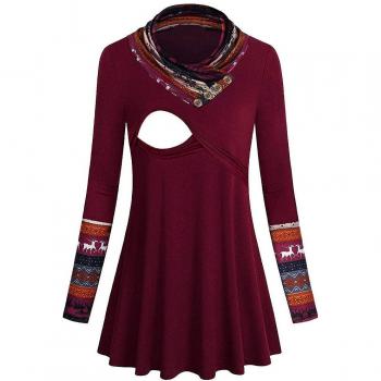Floral Maternity Nursing Top