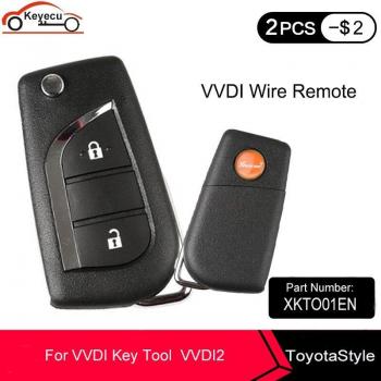 Keyecu XHORSE XKTO01EN 2-Button Remote Key Fob for Toyota