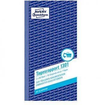 Tagesrapport 1301, 10,5 x 20 cm, 2 x 50 Blatt