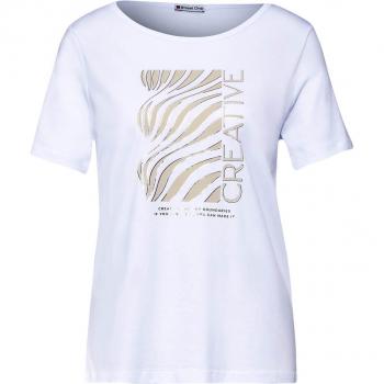 Street One Damen T-Shirt Organic Wave Partprint Größe 44